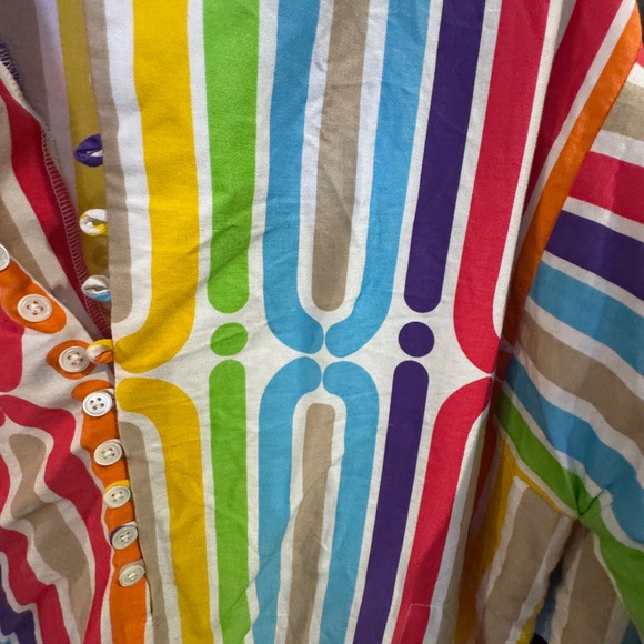 Rainbow multi colored caftan Mr, Turk - Picture 5 of 7